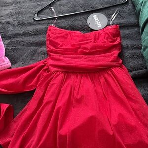 Sparkle Red Girls' Party Dress
